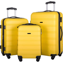 Load image into Gallery viewer, 3 Piece Luggage Set Hardside Spinner Suitcase with TSA Lock 20&quot; 24&#39; 28&quot; Available
