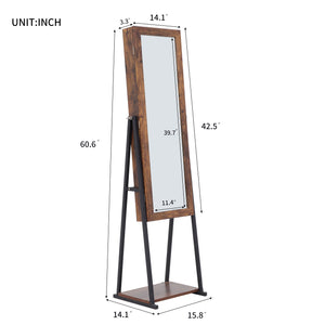 Jewelry Storage Mirror Cabinet ,For Living Room Or Bedroom, Anti-Gray MDF coating PVC, iron