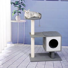 Load image into Gallery viewer, Modern Cat Tree Cat Tower Featuring with Sisal-Covered Scratching Posts, Spacious Condo and Large Perch for Small to Medium Cats
