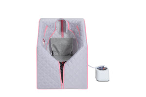 Half body Grey Steam Sauna Tent for Spa Detox at Home PVC Pipe Connector Easy to Install with FCC Certification