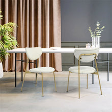 Load image into Gallery viewer, Modern Metal Dining Chair  Set Of 2 - Beige
