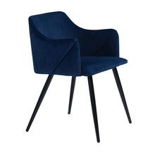 Load image into Gallery viewer, Velvet Arm Chair (Set of 2) - Dark Blue
