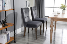 Load image into Gallery viewer, TOPMAX Dining Chair Tufted Armless Chair Upholstered Accent Chair, Set of 6 (Grey)
