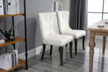 Load image into Gallery viewer, TOPMAX Dining Chair Tufted Armless Chair Upholstered Accent Chair, Set of 4 (Cream)
