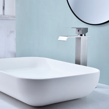 Load image into Gallery viewer, Waterfall Spout Bathroom Faucet,Single Handle Bathroom Vanity Sink Faucet
