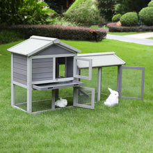 Load image into Gallery viewer, Wooden Chicken Coop Large Wooden Outdoor Bunny Rabbit Hutch Hen Cage with Ventilation Door, Removable Tray &amp; Ramp Garden Backyard Pet House RH431
