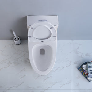1.28 GPM (Water Efficient) One-Piece Elongated Toilet, Soft Close Seat Included (cUPC Approved) - 28"x15"x28"