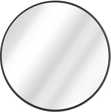Load image into Gallery viewer, YSSOA Round Wall Mirror, Circle Mirror for Bathroom, Entry, Dining Room &amp; Living Room Metal Black Frame Wall Mount Mirror, 24 inch
