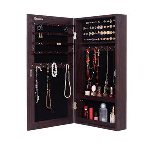 Fashion Simple Jewelry Storage Mirror Cabinet Can Be Hung On The Door Or Wall