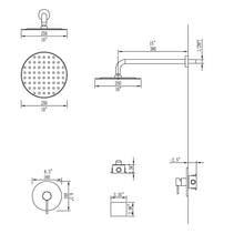 Load image into Gallery viewer, Complete Shower System with Rough-in Valve
