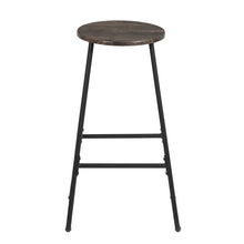 Load image into Gallery viewer, 27 Inch Counter Height Bar Stools Set of 2, Armless Counter Stools MDF Seat with Metal Legs for Dining Room Kithchen Bar
