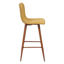Load image into Gallery viewer, Upholstered Counter &amp; Bar Stool (Set of 2) YELLOW
