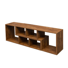 Load image into Gallery viewer, Double L-Shaped TV Stand，Display Shelf ，Bookcase for Home Furniture,Walnut
