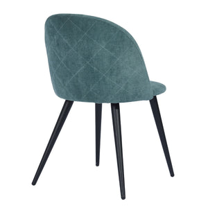 Upholstered Arm Chair/Dinning Chair (Set of 2) - Green