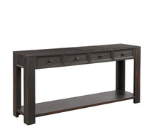Load image into Gallery viewer, TREXM Console Table for Entryway Hallway Sofa Table with Storage Drawers and Bottom Shelf (Black)
