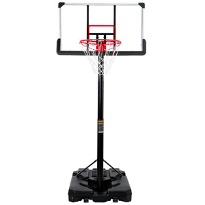 Portable Basketball Hoop & Goal, Outdoor Basketball System with 6.6-10ft Height Adjustment for Youth, Adults