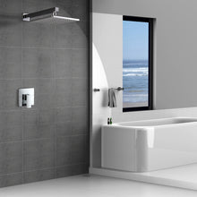Load image into Gallery viewer, 10 Inch Rain Shower Head System Shower Combo Set Bathroom Wall Mount Mixer Shower Faucet Rough-In Valve and Shower Arm Included
