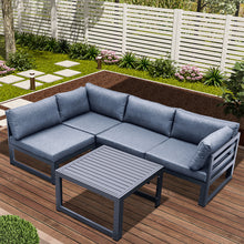 Load image into Gallery viewer, Outdoor sofa 4 pieces+coffee table

