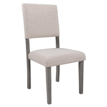 Load image into Gallery viewer, TOPMAX Mid-Century Wood 4 Upholstered Dining Chairs for Small Places, Beige
