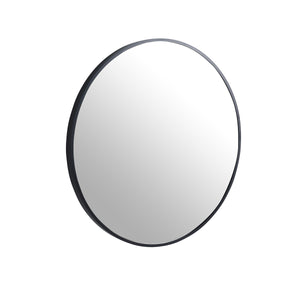 32"  Large Round Black Circular Mirror