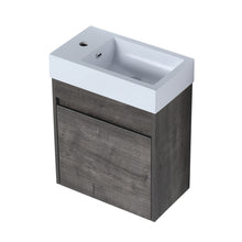 Load image into Gallery viewer, Small Bathroom Vanity With Sink,Float Mounting Modern Design With Soft Close Doors,18x10-00518 PGO
