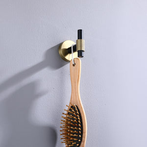 Black and Gold Bathroom Hardware 4-Piece Set