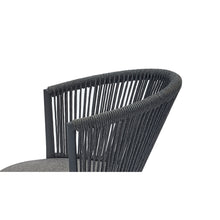 Load image into Gallery viewer, Modern outdoor table and chair woven-belt rope wicker hand-make weaving furniture Swivel Rope Chair 3PCS Rattan Chair
