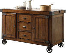 Load image into Gallery viewer, ACME Kabili Kitchen Cart, Antique Tobacco 98186
