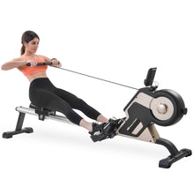 Load image into Gallery viewer, [VIDEO provided]Rowing Machine Indoor Rower with Magnetic Tension System,LED Monitor and 8-level Resistance Adjustment  Equipment
