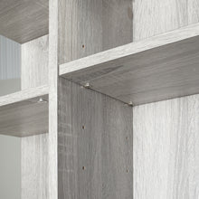 Load image into Gallery viewer, Open Style Shelf Cabinet with Adjustable Plates Ample Storage Space Easy to Assemble, Oak
