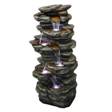 Load image into Gallery viewer, 40 Inch Cascading Waterfall With LED Lights Soothing Tranquility For Home Garden
