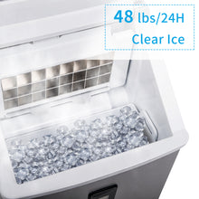 Load image into Gallery viewer, Portable Countertop Ice Maker Machine for Crystal Ice Cubes in 48 lbs/24H with Ice Scoop for Home Use
