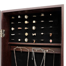 Load image into Gallery viewer, Fashion Simple Jewelry Storage Mirror Cabinet Can Be Hung On The Door Or Wall
