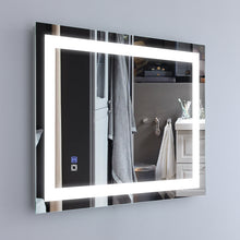 Load image into Gallery viewer, 28×36in Illuminated LED Bathroom Mirror Makeup Wall Mirror Wall Mounted
