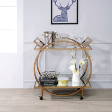 Load image into Gallery viewer, ACME Traverse Serving Cart, Champagne &amp; Mirrored 98295
