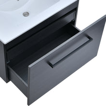 Load image into Gallery viewer, Wall-Mounted 32-inch Wide, Black Bathroom Vanity Cabinet Set
