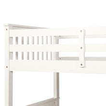 Load image into Gallery viewer, Twin-Over-Full Bunk Bed with Ladders and Two Storage Drawers (White)
