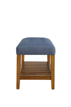 Load image into Gallery viewer, ACME Charla Bench in Blue &amp; Oak 96684
