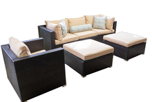 Load image into Gallery viewer, DH Abyss 6 Piece Rattan Sofa Set - Beige
