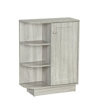 Load image into Gallery viewer, Open Style Shelf Cabinet with Adjustable Plates Ample Storage Space Easy to Assemble, Oak
