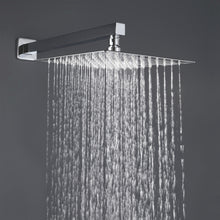 Load image into Gallery viewer, Trustmade Wall Mounted Square Rainfall Pressure Balanced Complteted Shower System with Rough-in Valve, 10 inches Chrome Polished - 2W02
