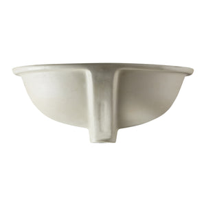 Ceramic Oval Undermount White Bathroom Sink Art Basin