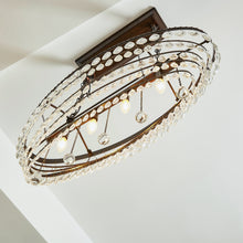 Load image into Gallery viewer, 4-Light Oil Rubbed Bronze Chandelier with Crystal Accent
