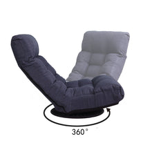Load image into Gallery viewer, floor chair single sofa reclining chair Japanese chair lazy sofa tatami balcony reclining chair leisure sofa adjustable chair
