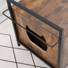 Load image into Gallery viewer, 30 inches（(removable inner test board)） Litter  pet apartment, Pet Crate with Iron and Wood Sturdy Structure, Cat Dog House Nightstand
