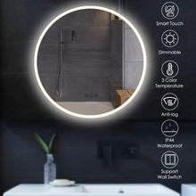 Load image into Gallery viewer, 26 inch Acrylic LED Round mirror make up mirror,bathroom,bedroom

