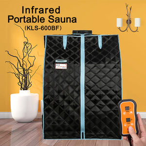 Half Body Black Infrared Sauna Tent for Spa Detox at Home Foldable Tent Easy to Install with FCC Certification