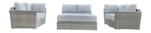 Load image into Gallery viewer, 6 Piece Rattan Sectional Seating Group with Cushions (Color:LIGHT GREY)
