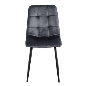 Modern Velvet Dining Chairs , Fabric Accent Upholstered Chairs Side Chair with Black Legs for Home Furniture Living Room Bedroom Kitchen Dinning room(set of 4)