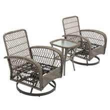 Load image into Gallery viewer, 3pcs Outdoor Furniture Modern Wicker set
